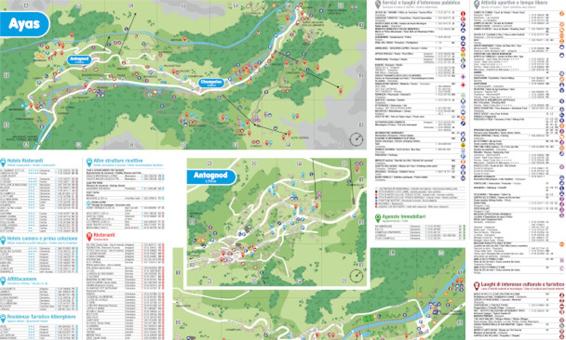 Mapa de Ayas y Brusson